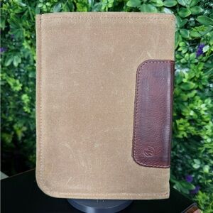 DODOcase Durable Sleeve Tan and Brown Waxed Canvas iPad Mini/Notebook Case